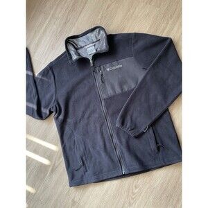 Columbia Women’s Jacket Fleece Full Zip Intercharge Zipped Pocket Black Size M